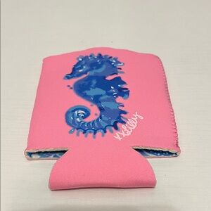 Lilly Pulitzer Pink Seahorse Can Cooler, Hugger, Koozie- New